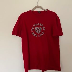 Raising Canes 25 Year Anniversary Crew Member Shirt.